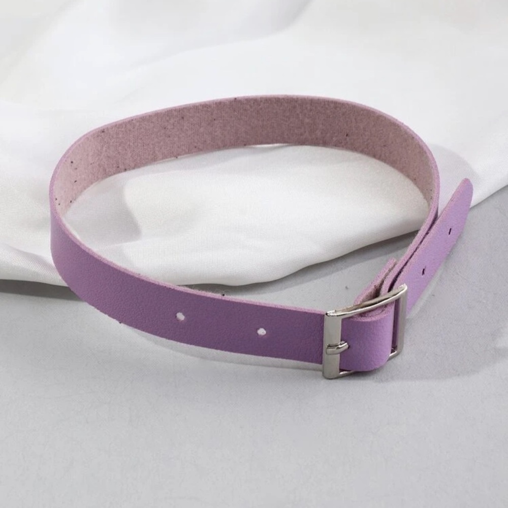 💜 Awesome Pastel Purple Square Buckle Choker 💜